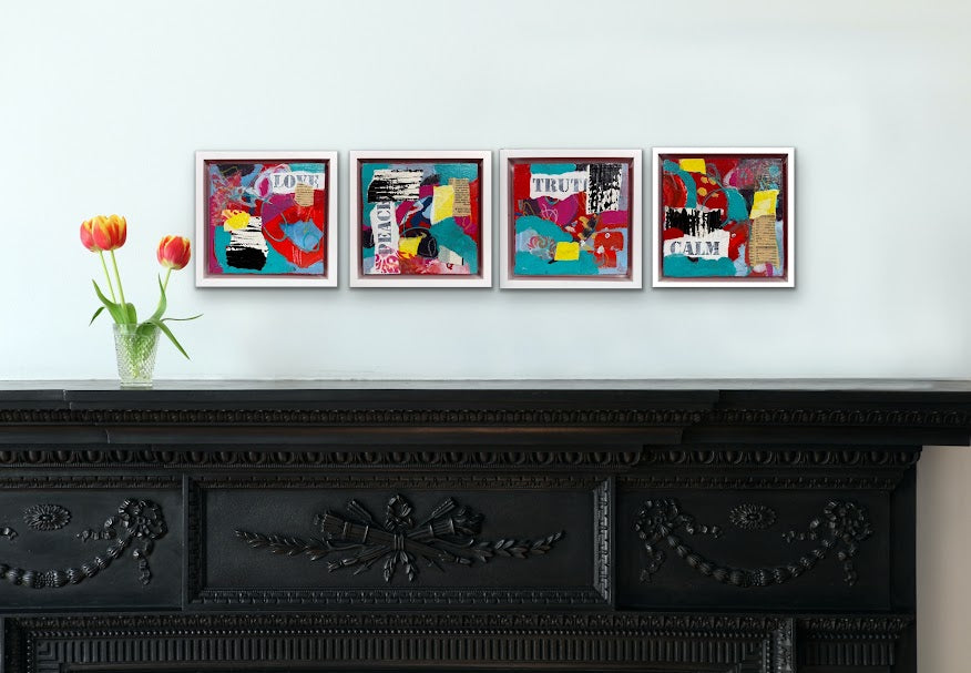Love, Calm, Peace & Truth Collage Series